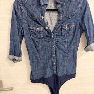 Miss Sixty Blue Denim Shirt